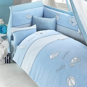 Комплект постельного белья и спальных принадлежностей из 6 предметов серии My Bonny (Bebe Luvicci, 00-0013757)